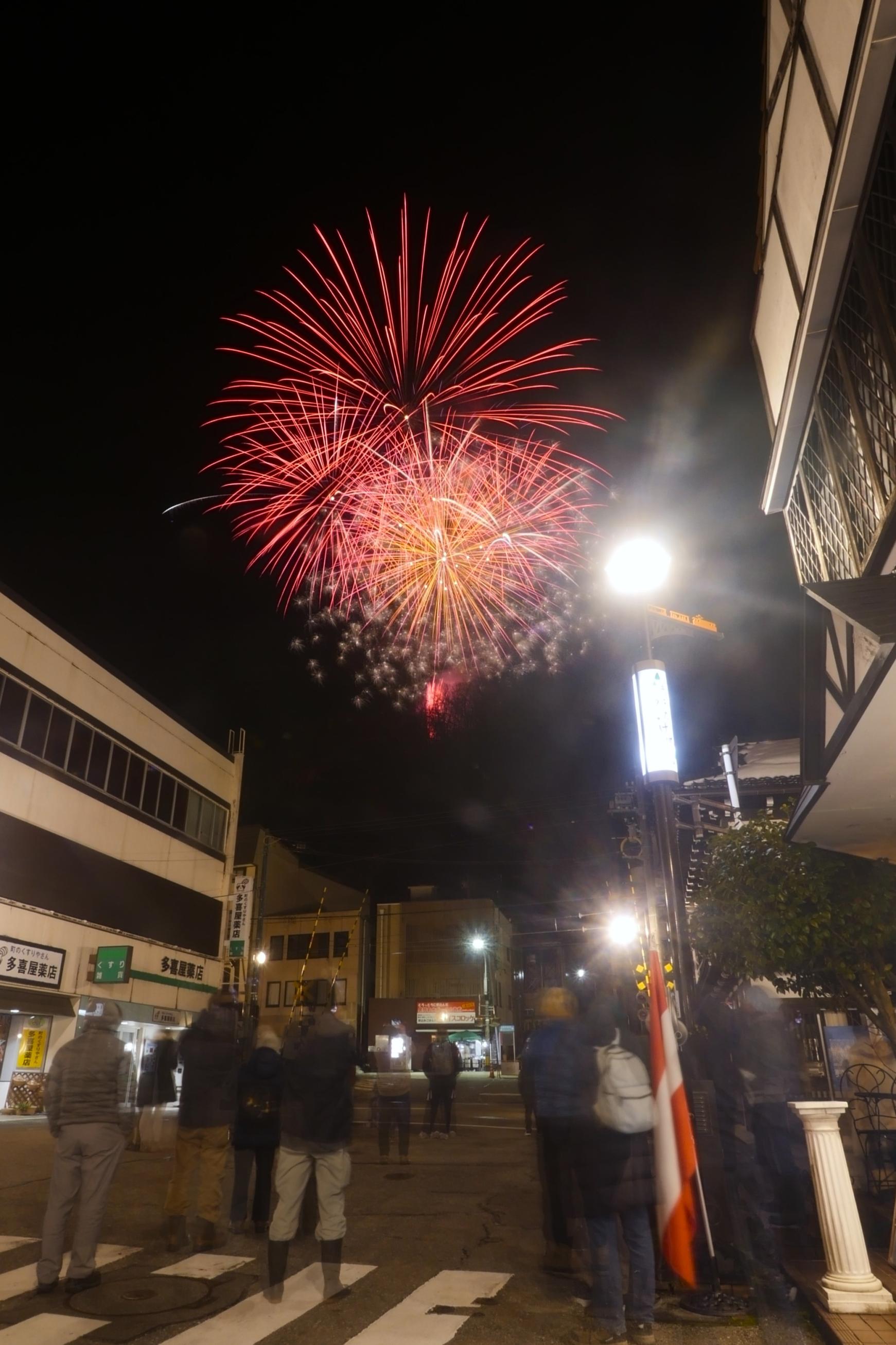 【イベント紹介】毎年恒例の宇奈月温泉雪上花火大会！-0