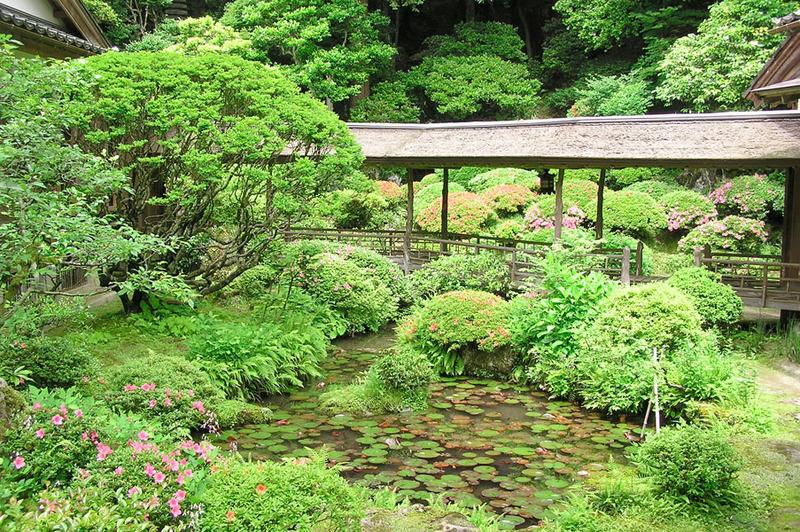 山水造りの庭