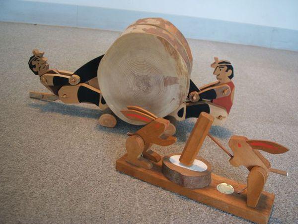 懐かしい木の玩具がそろう珍しい美術館